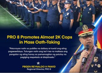 PRO 8 Promotes Nearly 2K Cops in Mass Oath-taking