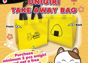 Karaoke Manekineko Offers Free Onigiri Takeaway Bags with Every Purchase of Two Onigiri!