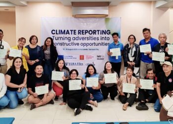 E. Visayas journalists complete climate reporting training in Tacloban City