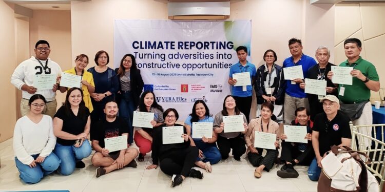E. Visayas journalists complete climate reporting training in Tacloban City