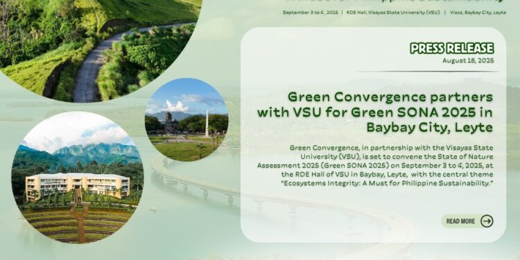 Green Convergence partners with VSU for Green SONA 2025 in Baybay City, Leyte