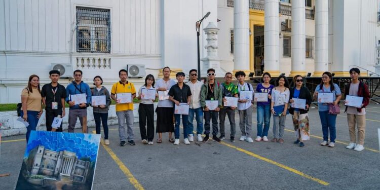 Samar Capitol stands out in National Arts Month On-the-Spot Painting Contest
