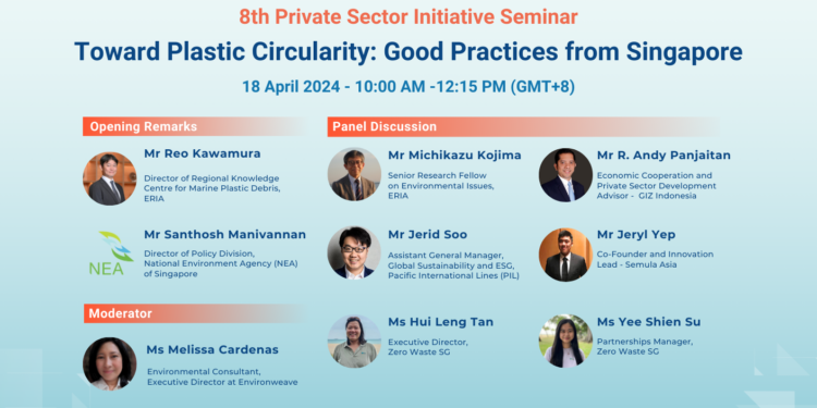 ERIA Unveils Singapore’s Innovative Strategies for Plastic Circularity at Upcoming Webinar