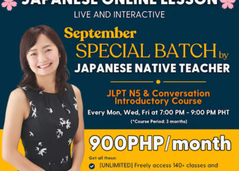 JPLT Online Japanese School Offers the Chance to Learn from a Professional Native Teacher For Only 900 pesos a month!