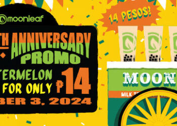 Enjoy 14-Peso Wintermelon Milk Tea at Moonleaf’s 14th Anniversary Fiesta