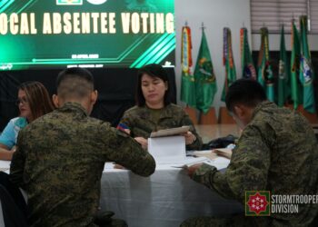 Nearly 1,300 Soldiers in E. Visayas Cast Votes Through Local Absentee Voting