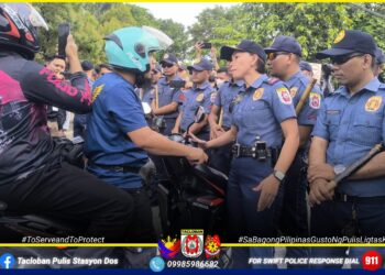 Police halt unauthorized motorcade in Tacloban; PNP urges public to follow permit rules